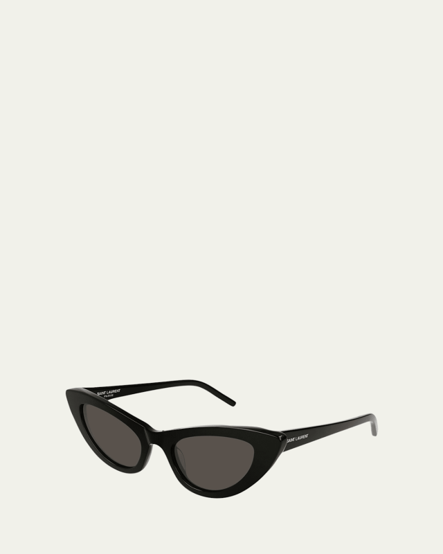 Lily Cat-Eye Acetate Sunglasses, Black